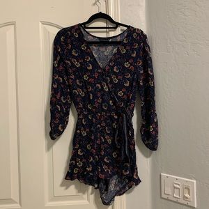 Floral Long Sleeve Romper